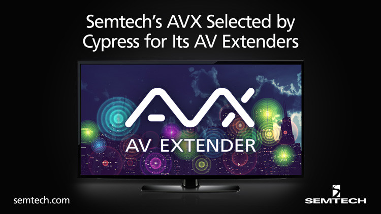 Semtech’s AVX Selected by Cypress Technology for Its AV Extenders