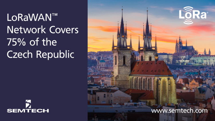 Semtech and CRA Deploy LoRaWAN-based Network Reaching 75% of the Czech Republic
